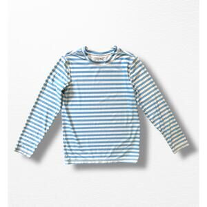 Primary Blue Striped Rashguard Top, Size 10